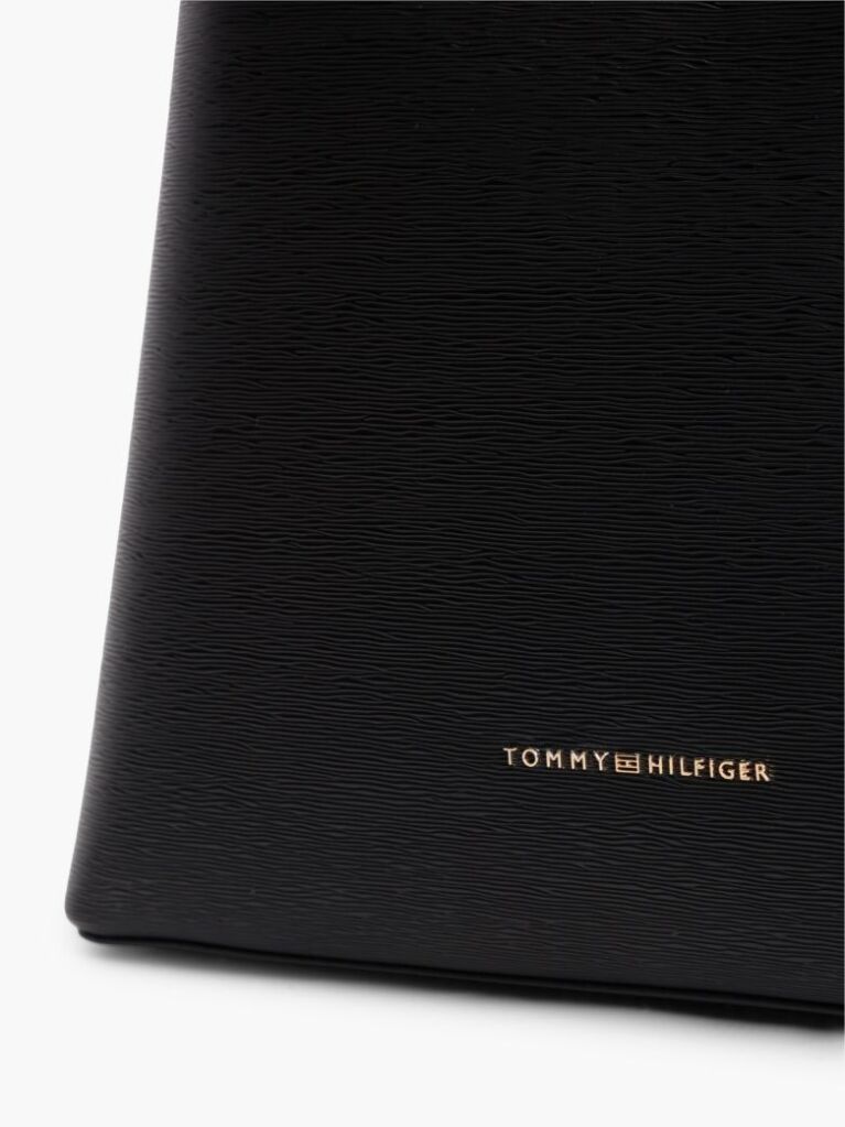 Black Modern Textured Tote Bag  Women