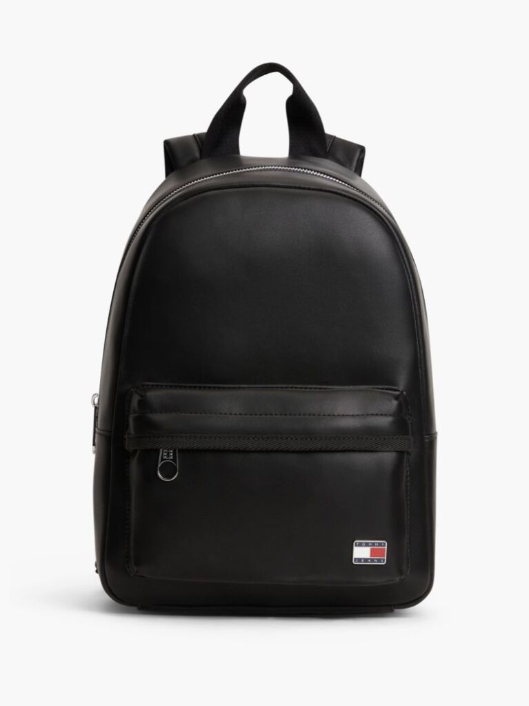 Black Essential Logo Plaque Dome Backpack  Women