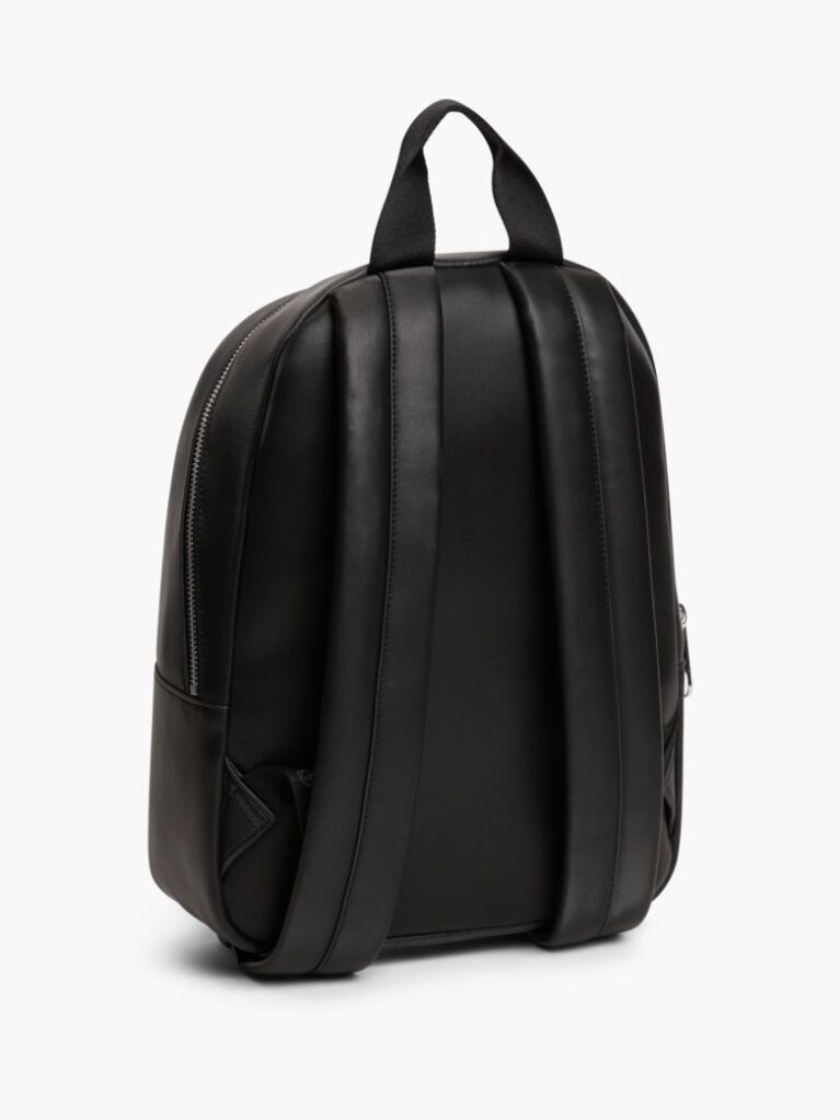 Black Essential Logo Plaque Dome Backpack  Women