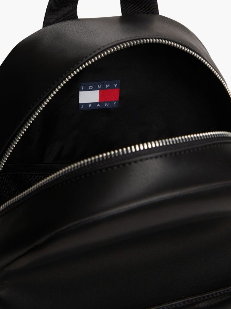 Black Essential Logo Plaque Dome Backpack  Women