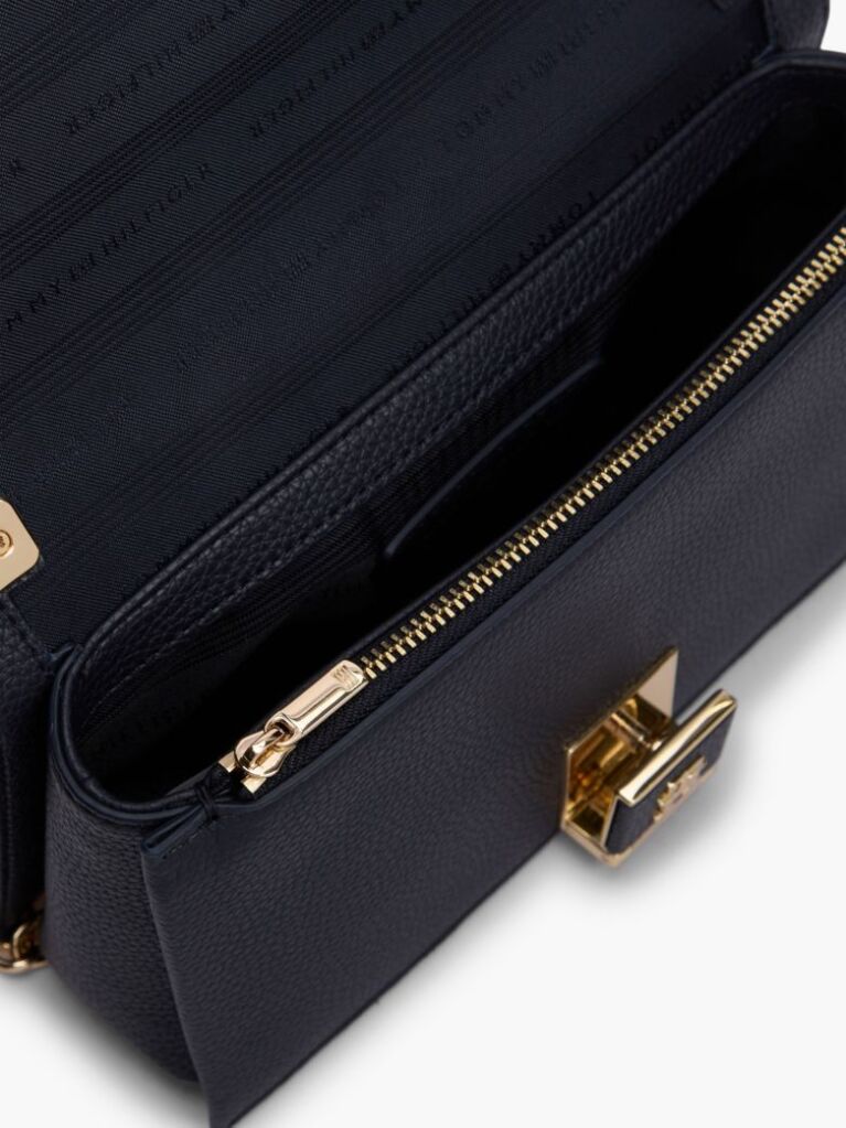 Blue Global Stripe Chain Crossbody Bag  Women