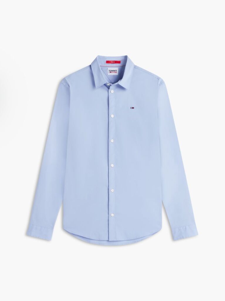 Blue Stretch Slim Fit Shirt  Men