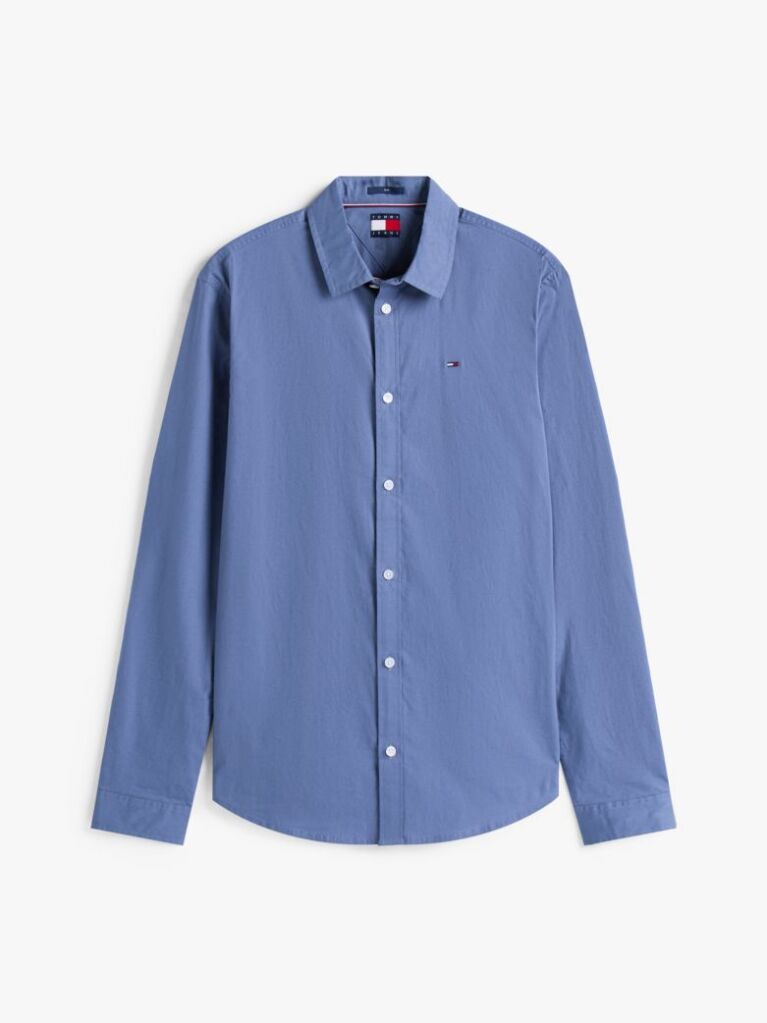 Blue Stretch Slim Fit Shirt  Men