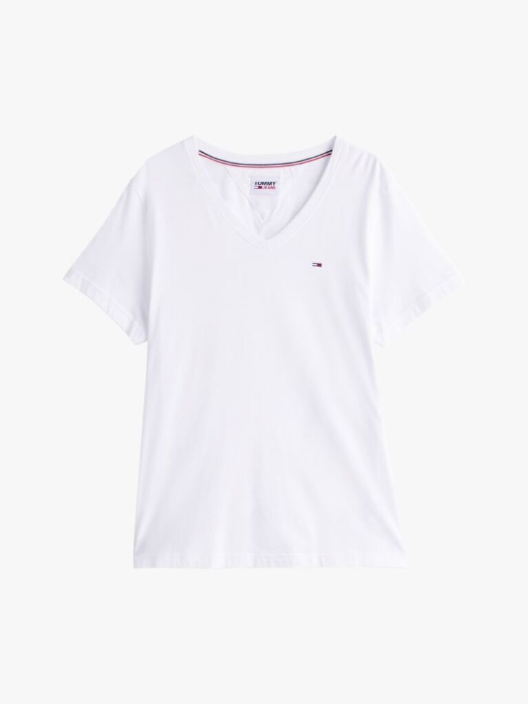White V-NECK T-SHIRT  Men