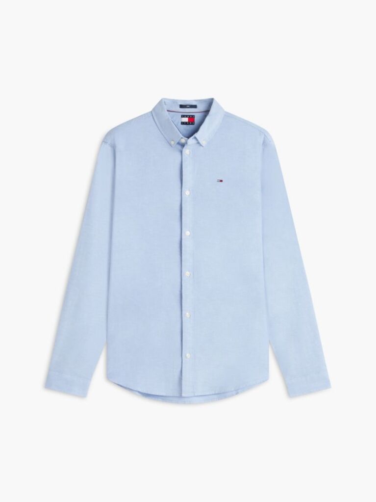 Blue Stretch Organic Cotton Slim Fit Shirt  Men