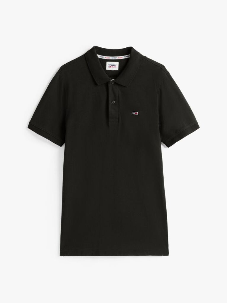 Black TJM SLIM PLACKET POLO  Men