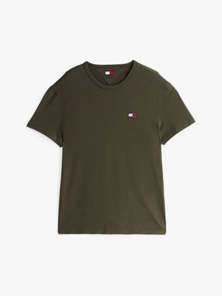 Green Tommy Badge Crew Neck T-Shirt  Men
