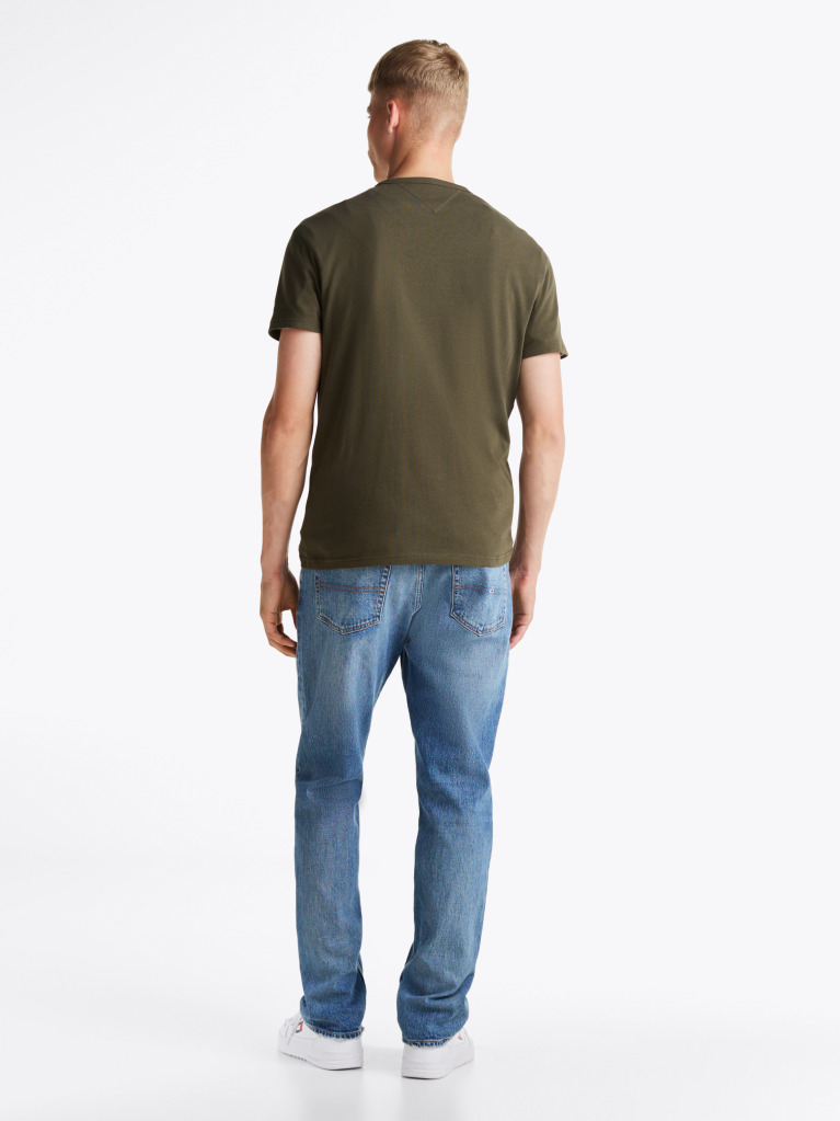 Green Tommy Badge Crew Neck T-Shirt  Men