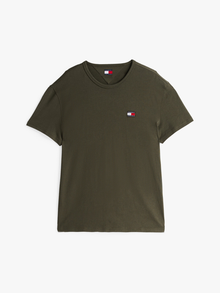 Green Tommy Badge Crew Neck T-Shirt  Men