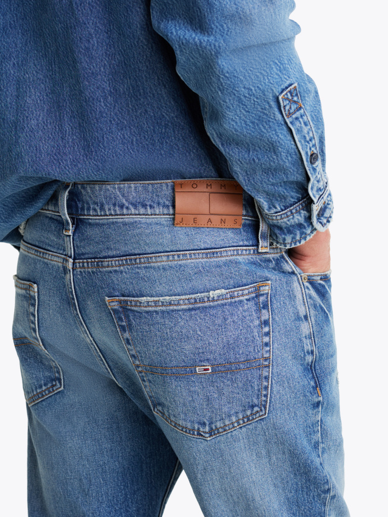Denim Ryan Distressed Slim Straight Jeans  Men