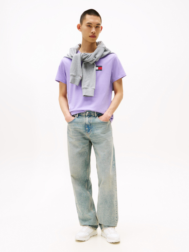 Purple Logo Slim T-Shirt  Men