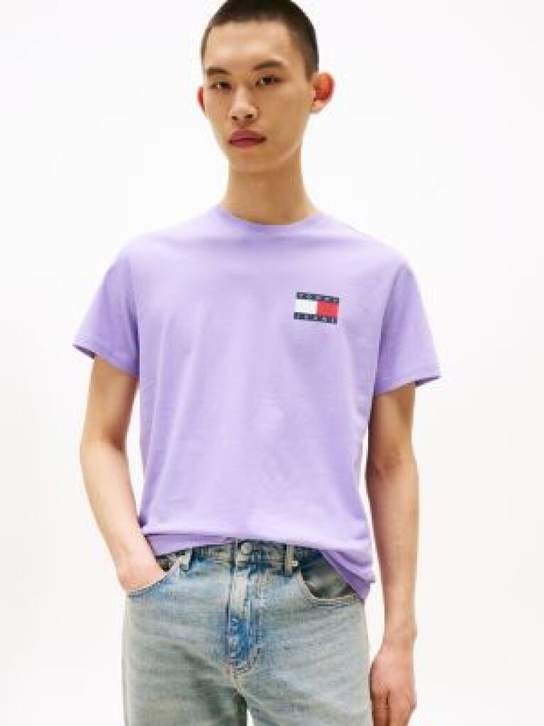 Purple Logo Slim T-Shirt  Men