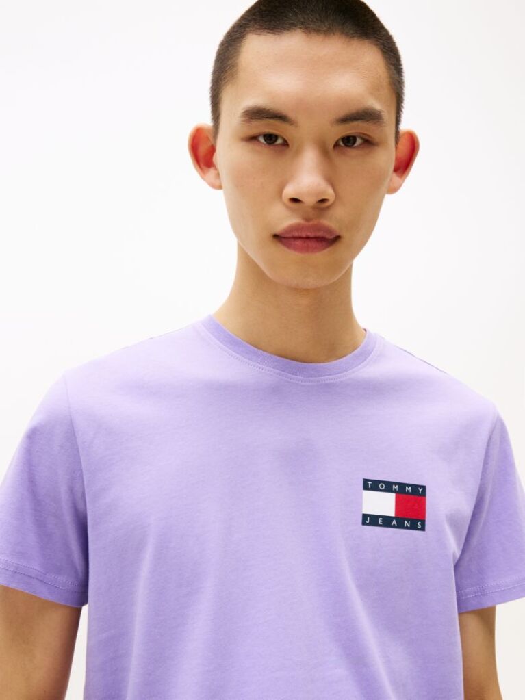 Purple Logo Slim T-Shirt  Men