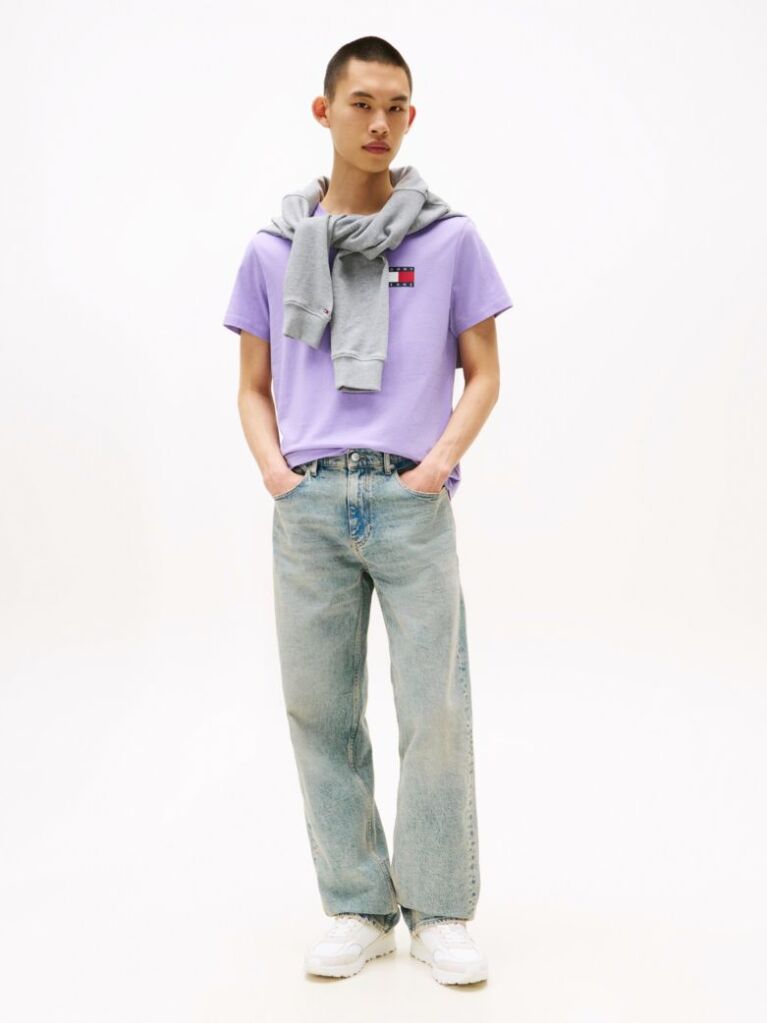 Purple Logo Slim T-Shirt  Men