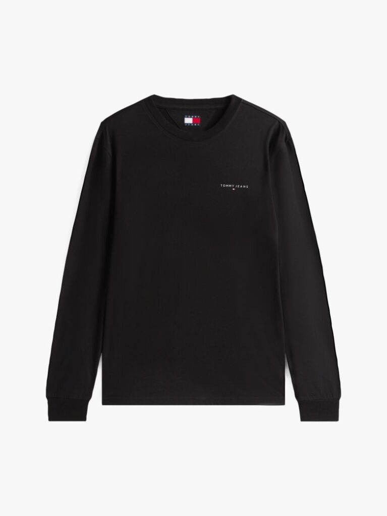 Black Linear Logo Slim Long-Sleeve T-Shirt  Men