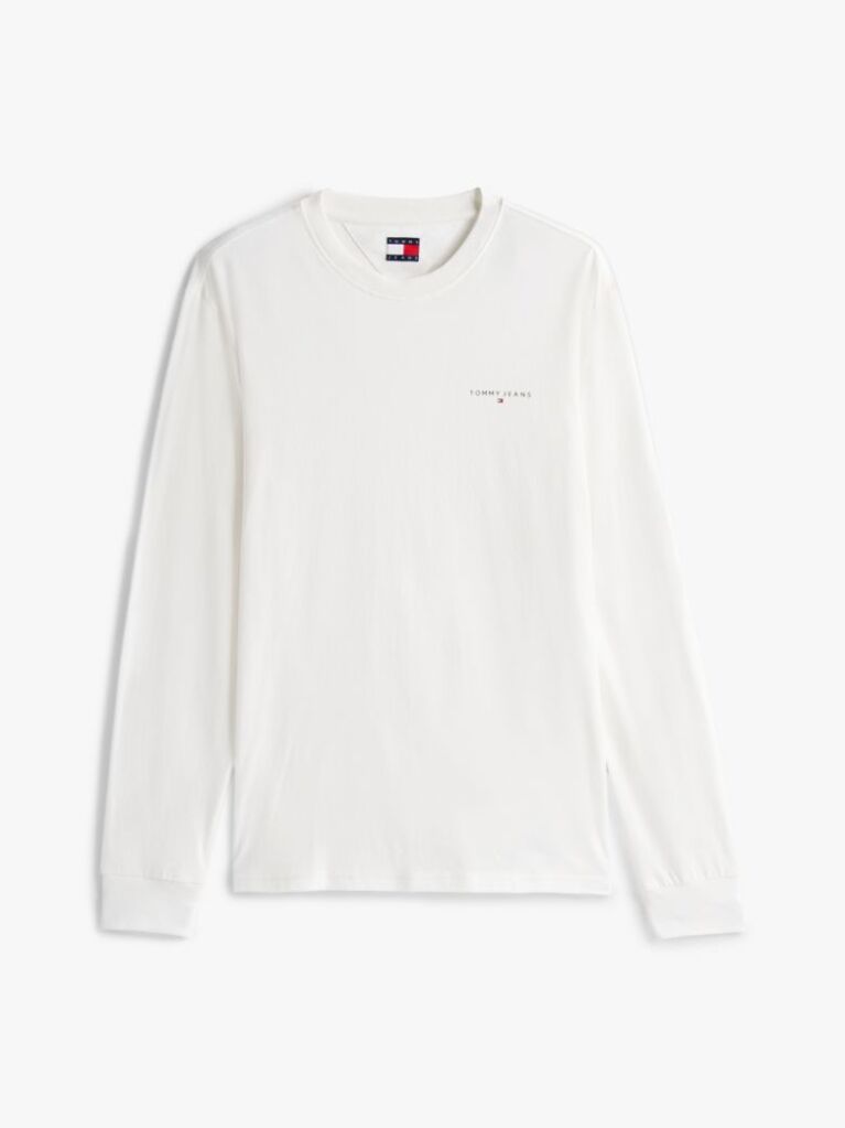 Beige Linear Logo Slim Long-Sleeve T-Shirt  Men