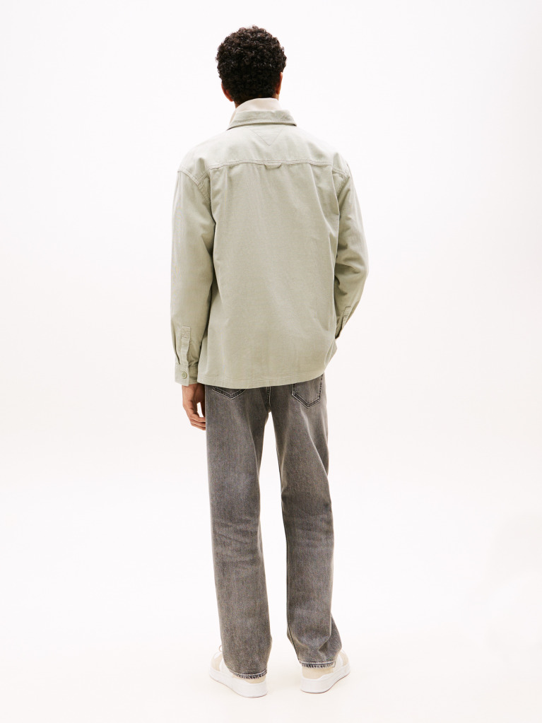 Green Brick Cord Overshirt Extended  Men