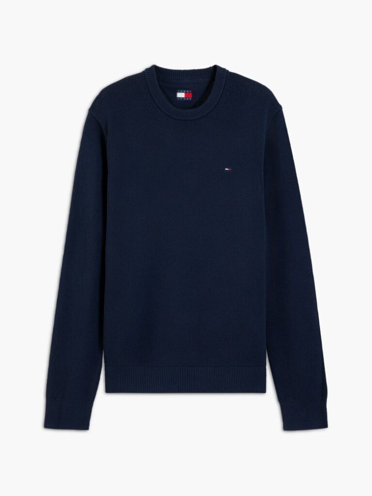 Blue Crew Neck Slim Jumper  Men