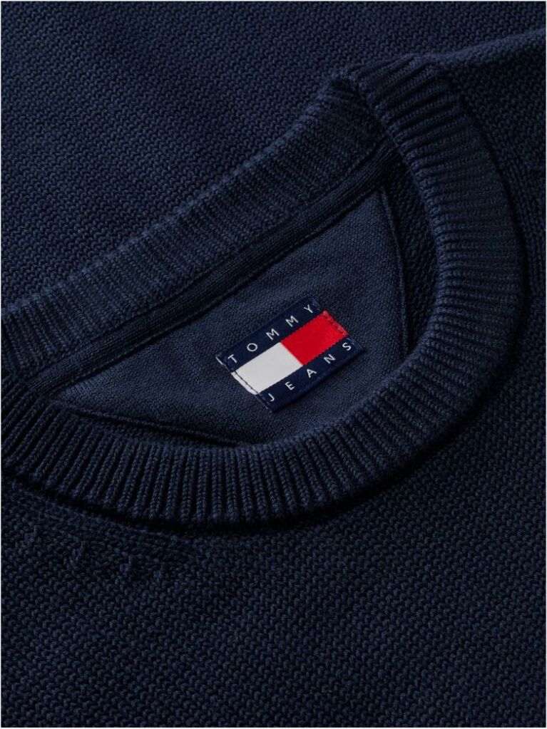 Blue Crew Neck Slim Jumper  Men