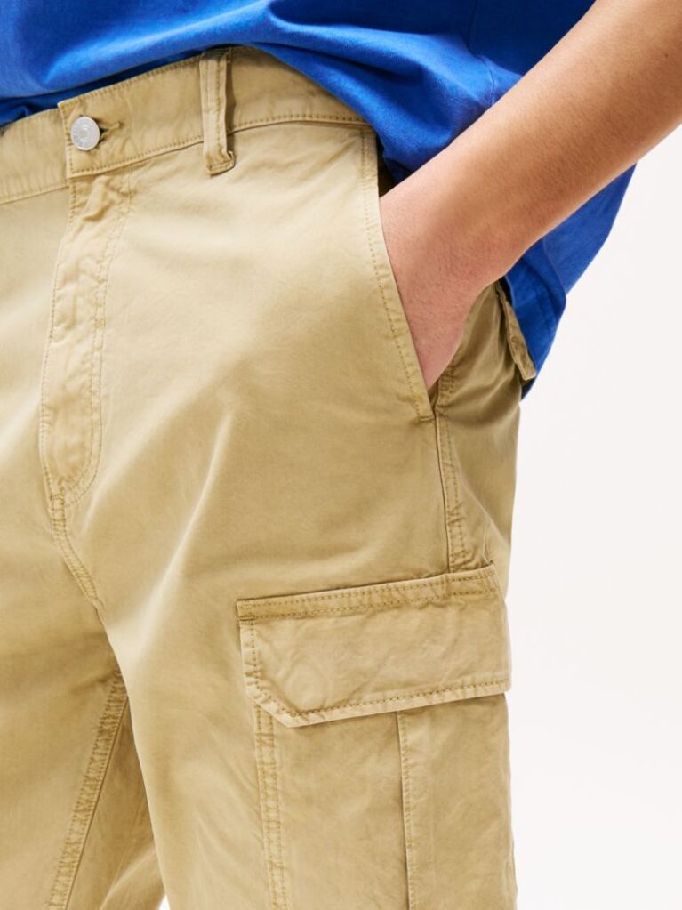 Beige Otis Straight Cargo Shorts  Men