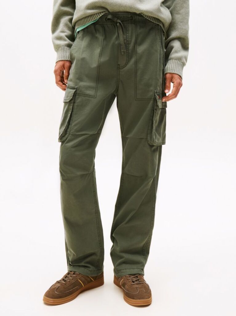 Green Otis Regular Cargo Pocket Joggers  Men