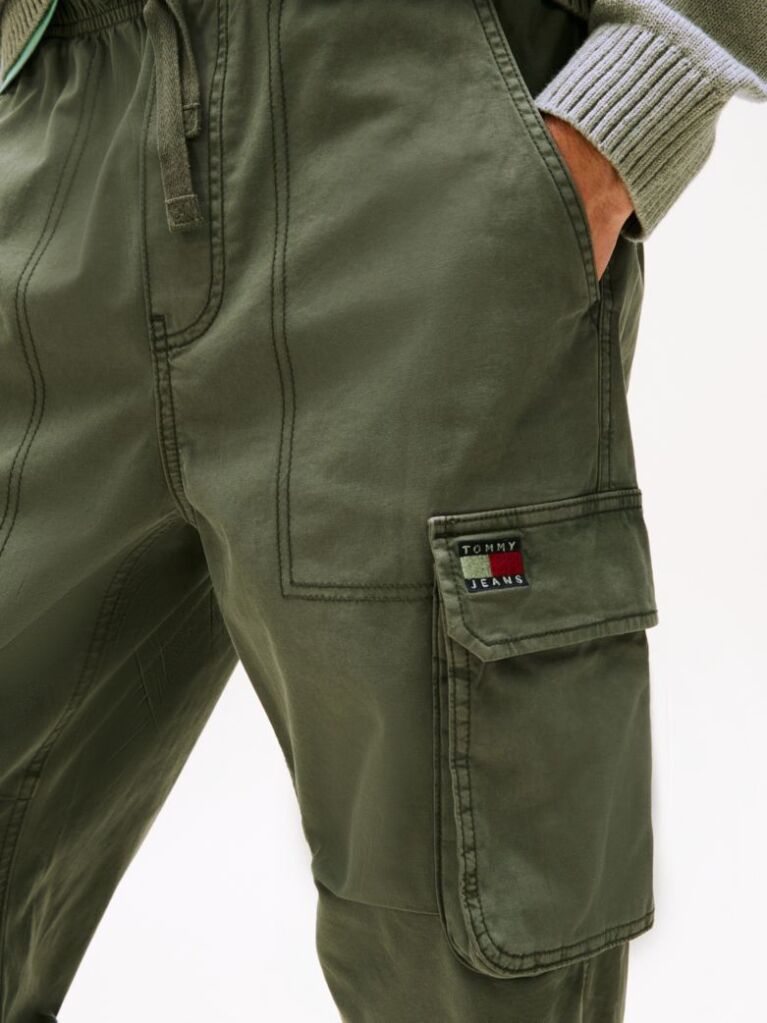 Green Otis Regular Cargo Pocket Joggers  Men
