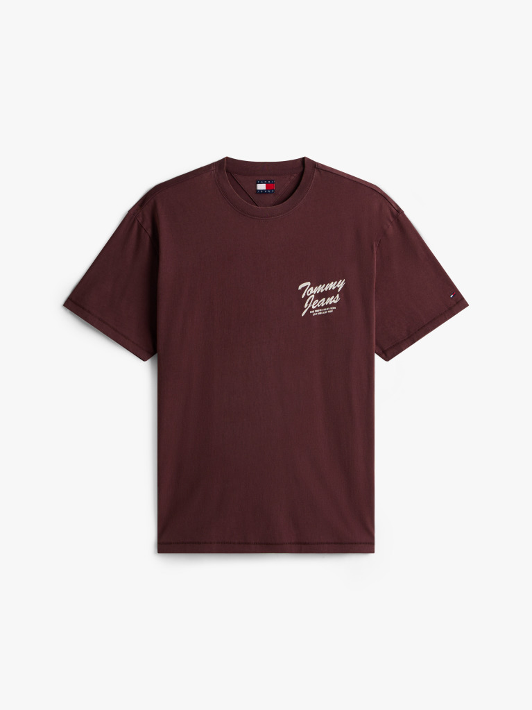 Brown Back Graphic Relaxed Crew Neck T-Shirt  Men