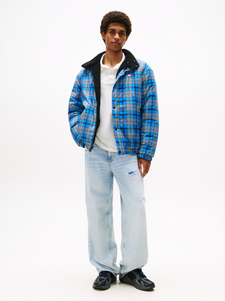 Multi Reversible Teddy Relaxed Jacket  Men