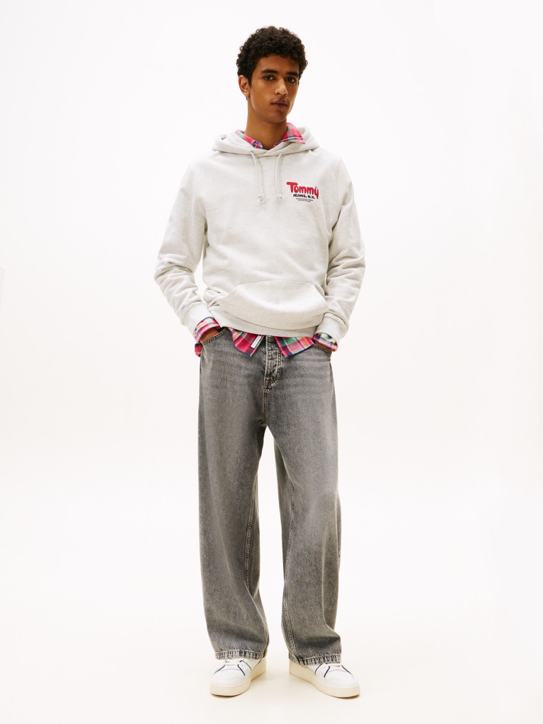 Grey Logo Terry Hoody  Men