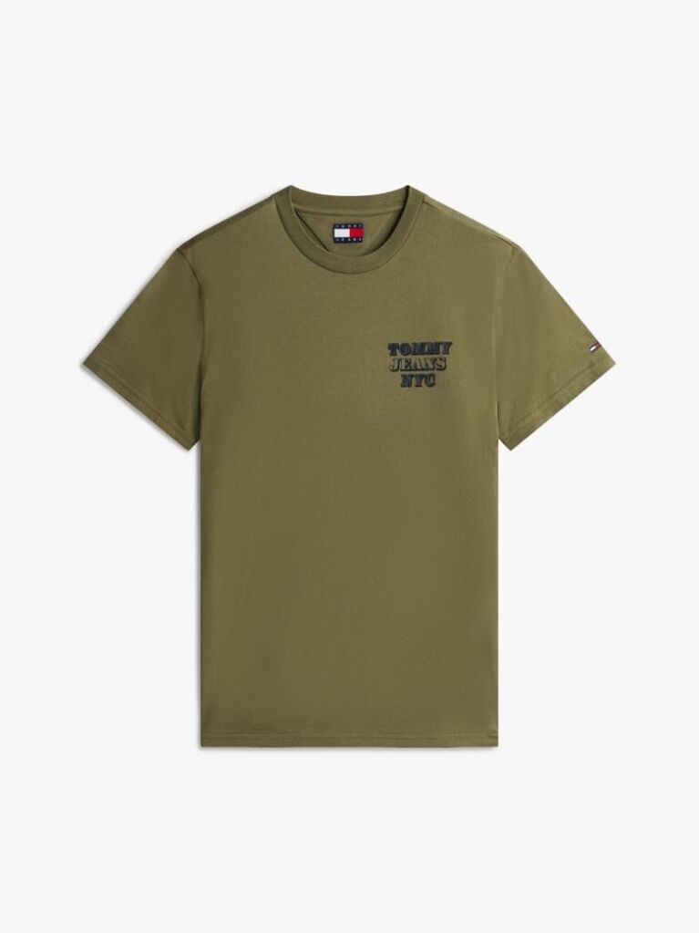 Green Varsity Logo Slim T-Shirt  Men
