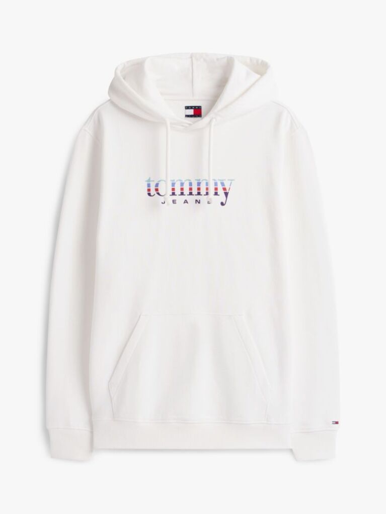 Beige Logo Terry Drawstring Hoody  Men