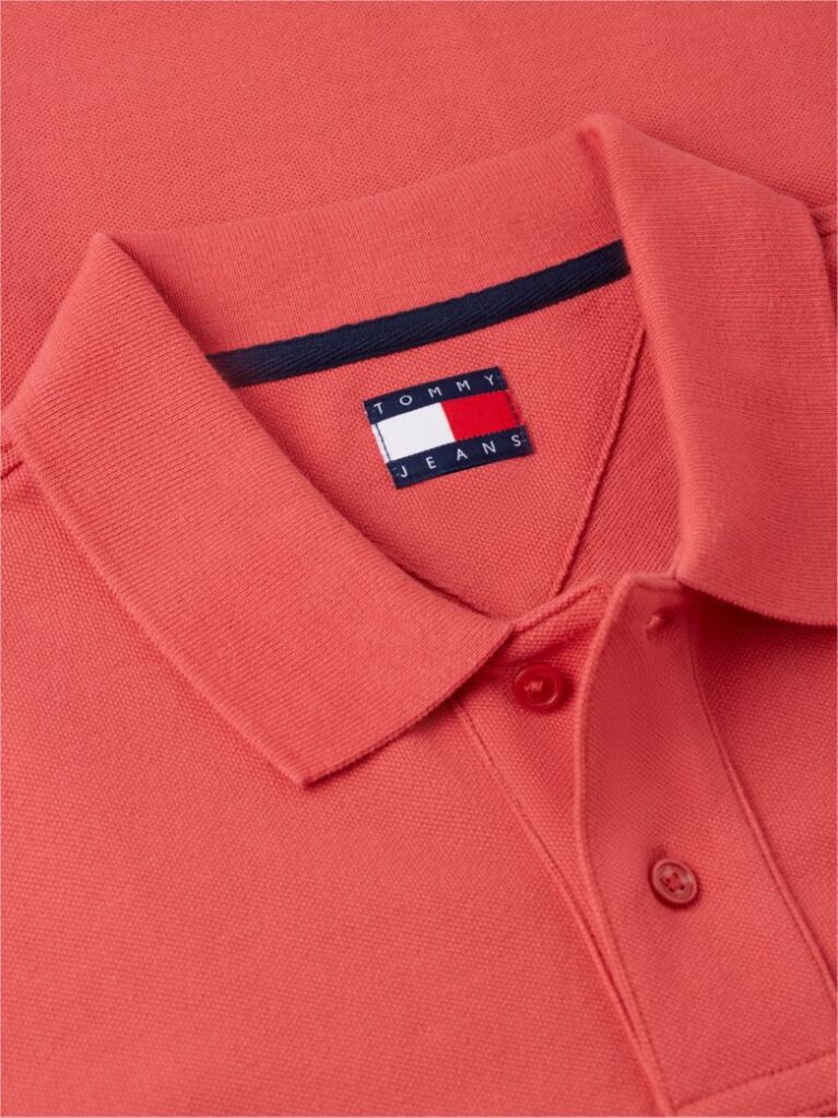 Red Hilfiger Flag Regular Fit Pique Polo Shirt  Men