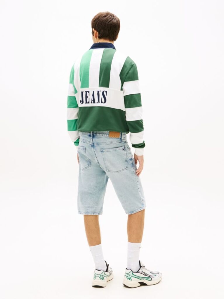 Denim Ronnie Whiskered Five-Pocket Slim Denim Shorts  Men
