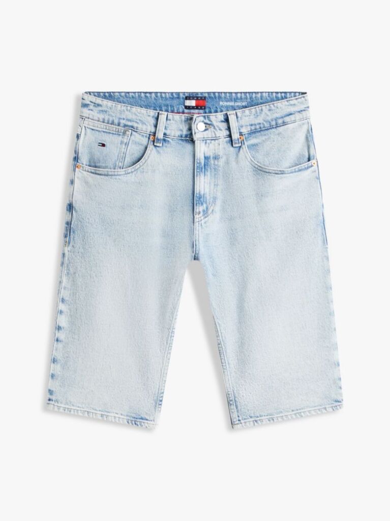 Denim Ronnie Whiskered Five-Pocket Slim Denim Shorts  Men