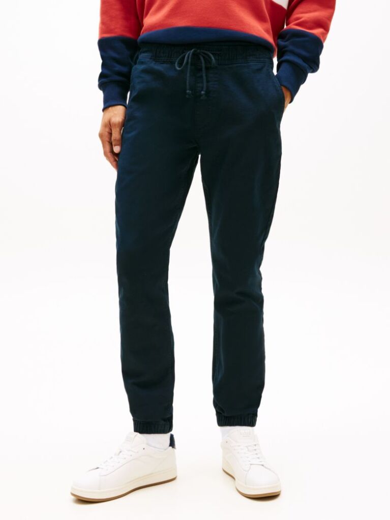 Blue Scanton Canvas Joggers  Men