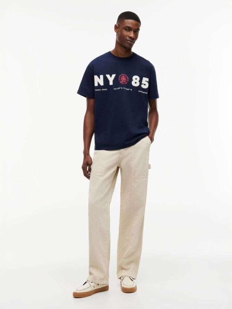 Blue Back Logo Relaxed Jersey T-Shirt  Men