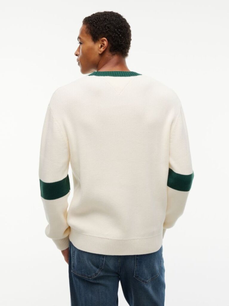 Beige Classic Logo Appliqué Jumper  Men