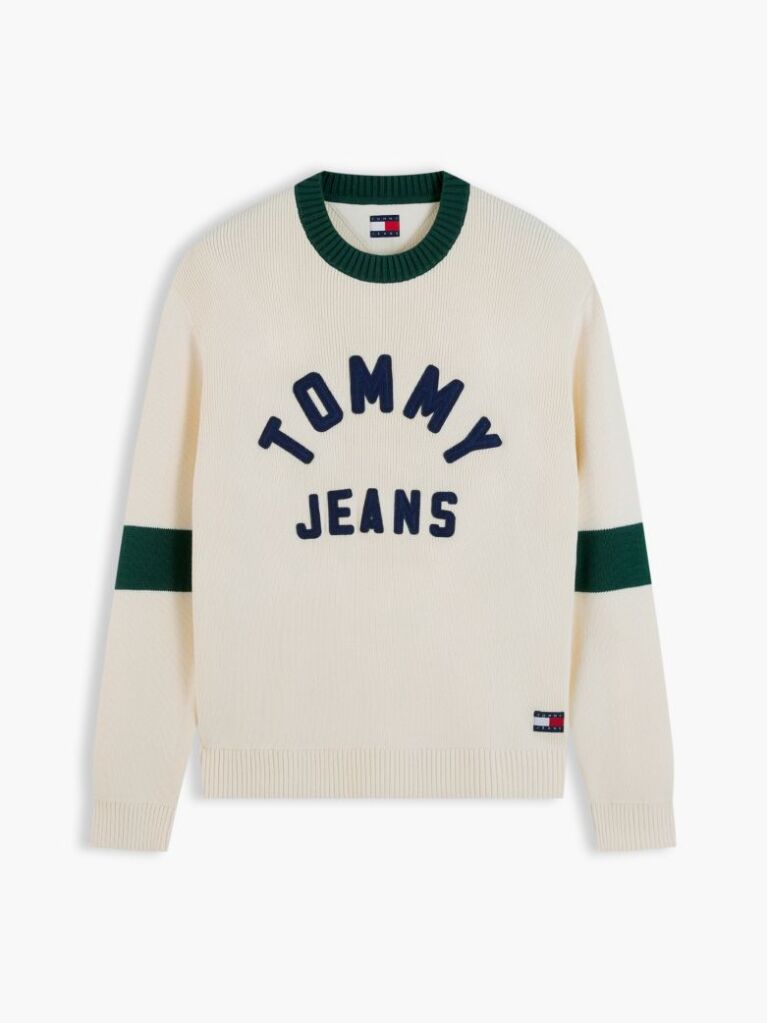 Beige Classic Logo Appliqué Jumper  Men