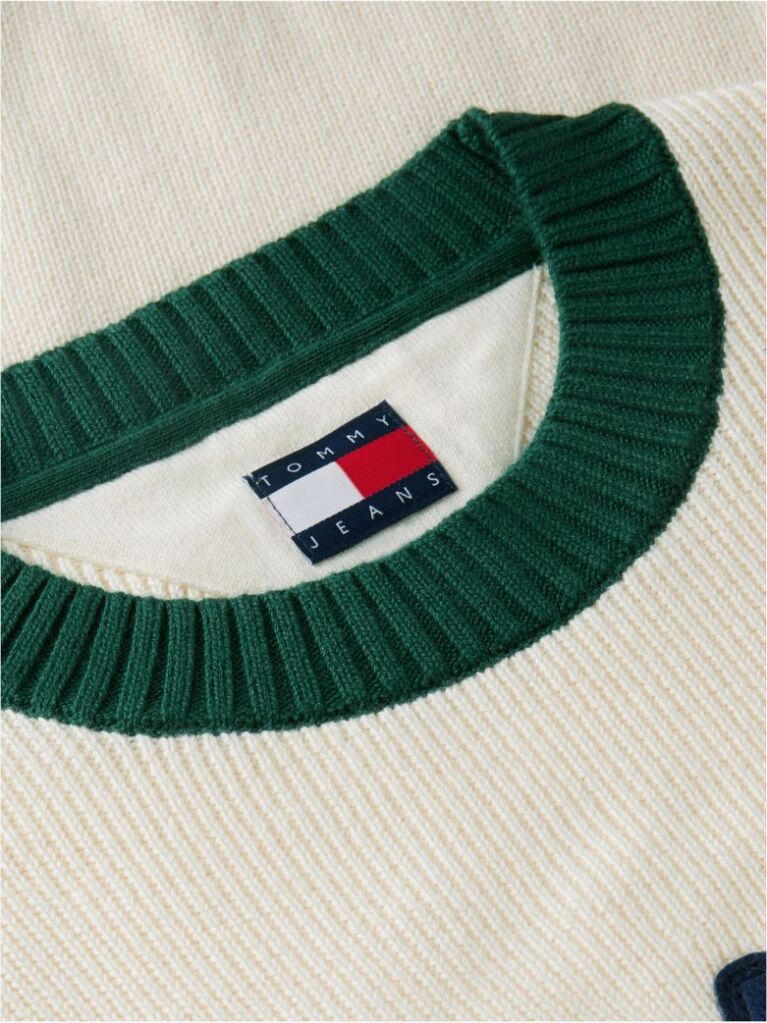 Beige Classic Logo Appliqué Jumper  Men