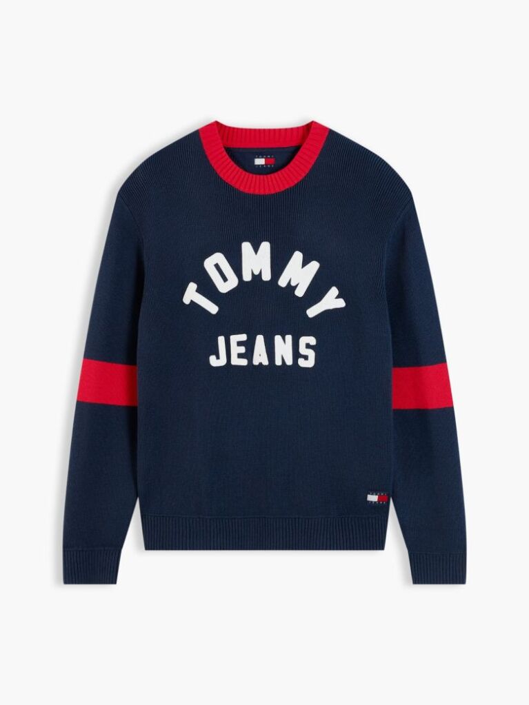 Blue Classic Logo Appliqué Jumper  Men