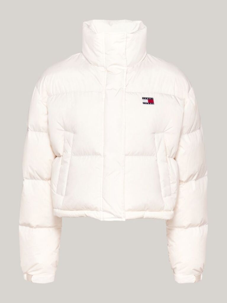 White Back Graphic Alaska Down Puffer Jacket  Women