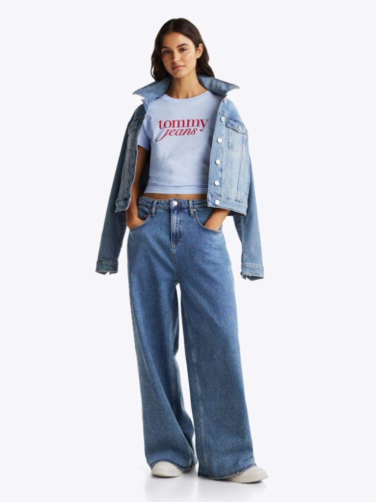 Blue Logo Slim T-Shirt  Women