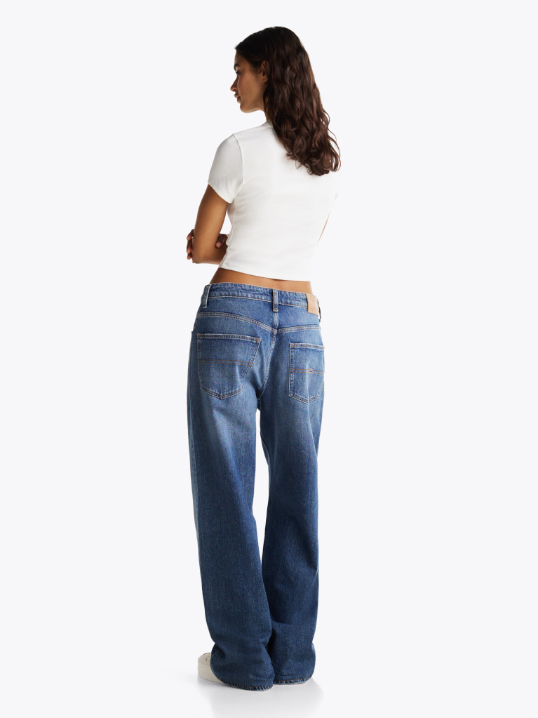 White Script Logo Cropped Slim T-Shirt  Women