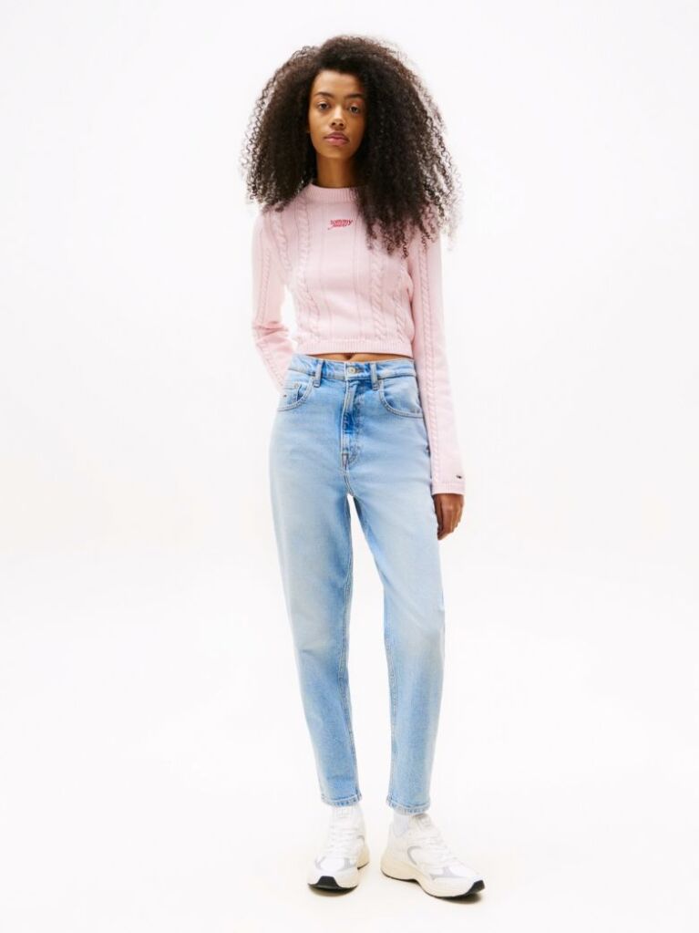 Denim Ultra High Rise Tapered Mom Jeans  Women