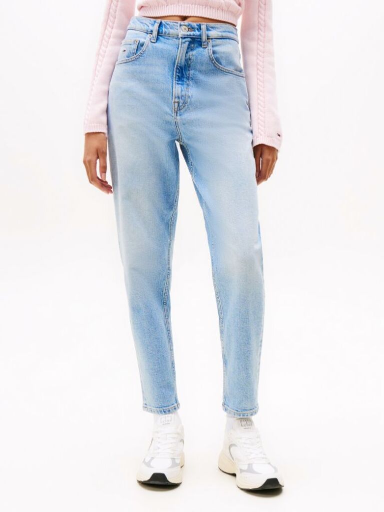 Denim Ultra High Rise Tapered Mom Jeans  Women