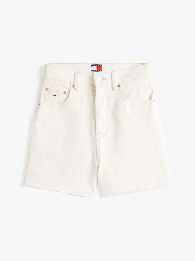 Denim Raw Hem Regular Denim Mom Shorts  Women
