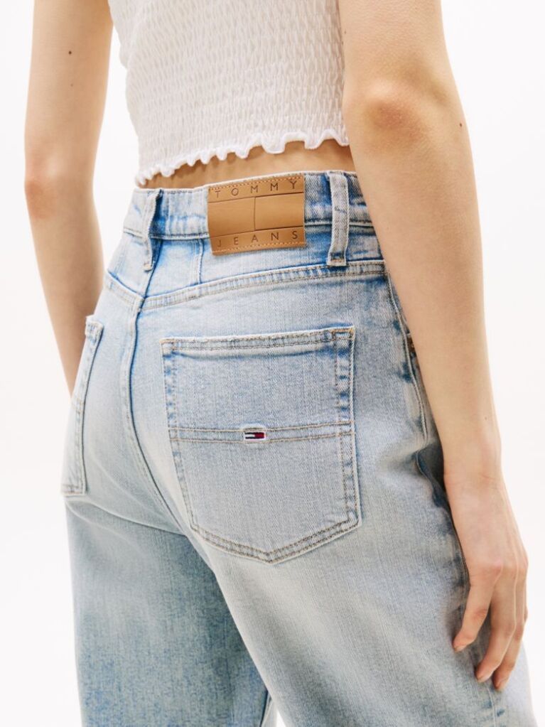 Denim Ultra High Rise Tapered Mom Jeans  Women