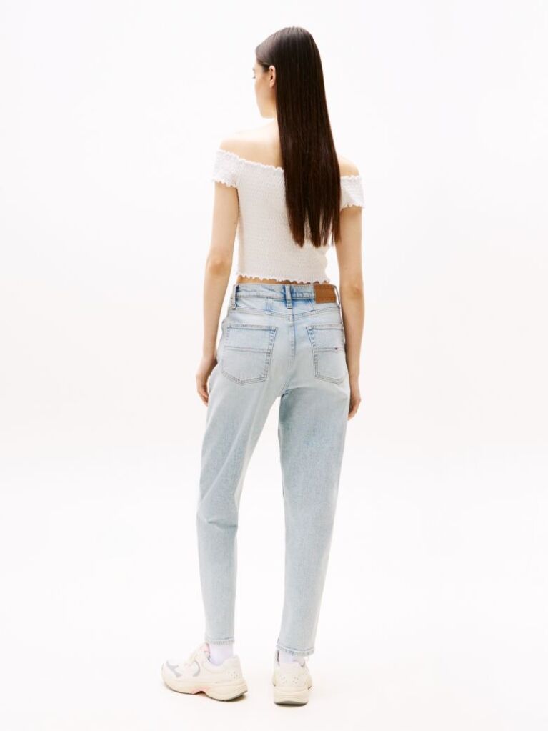 Denim Ultra High Rise Tapered Mom Jeans  Women