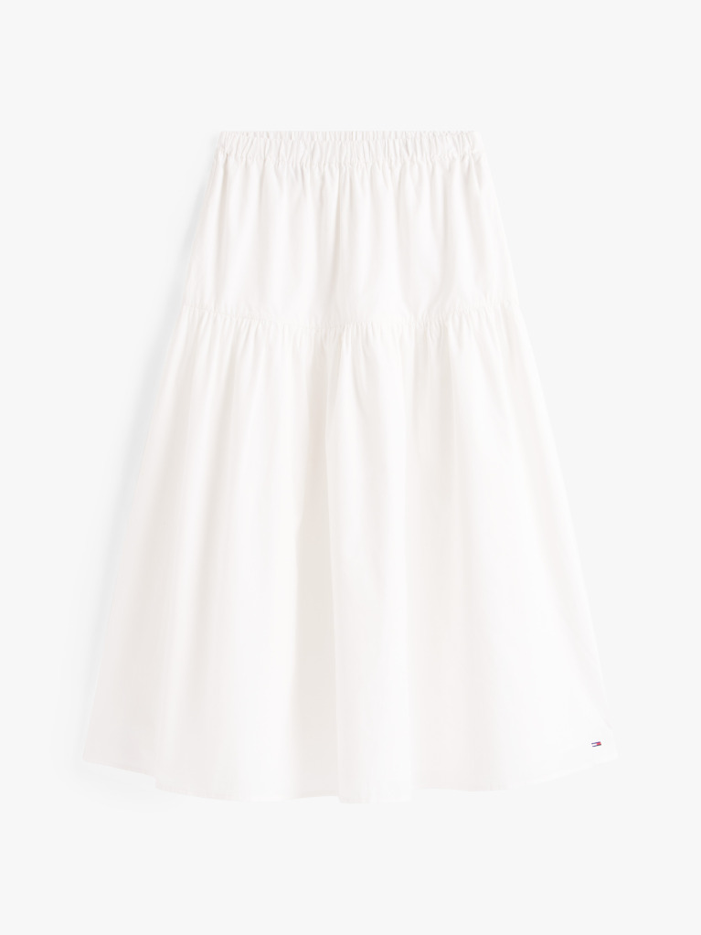 Beige Tiered Maxi Skirt  Women