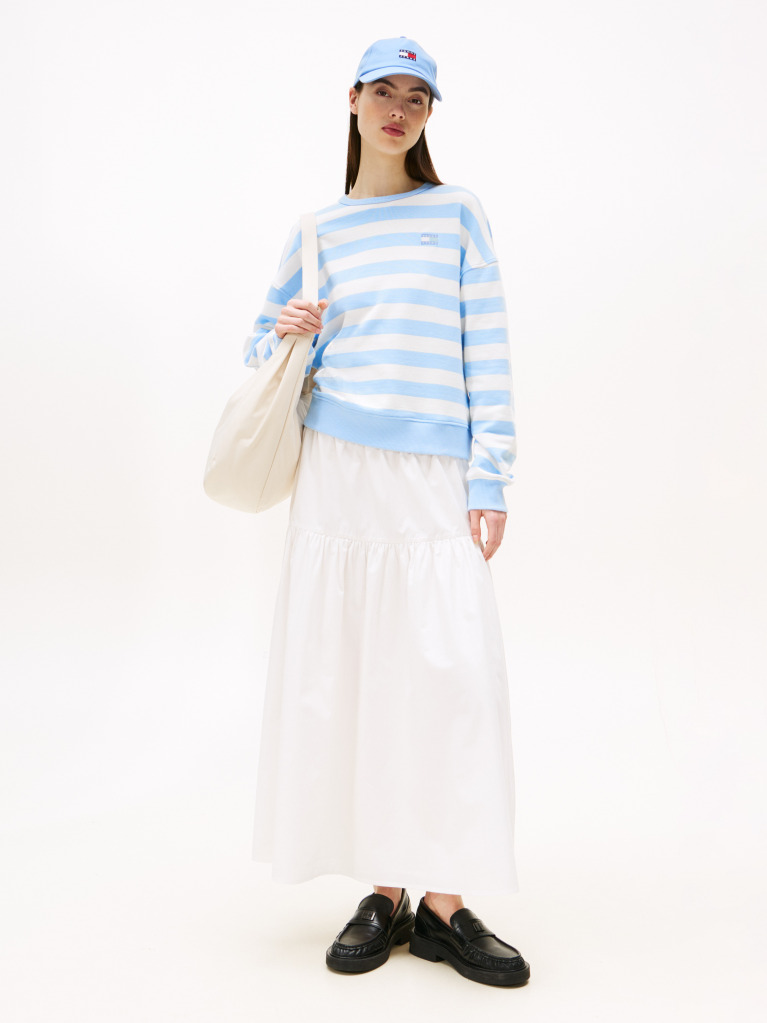 Beige Tiered Maxi Skirt  Women